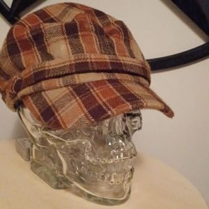 plaid newsboy cap